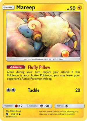 Mareep (75) 75/214 - SM  Lost Thunder Reverse Holofoil - Poke-Collect