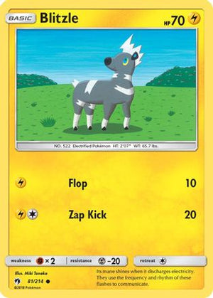Blitzle 81/214 - SM  Lost Thunder Reverse Holofoil - Poke-Collect
