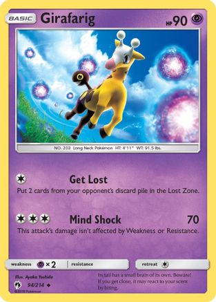 Girafarig 94/214 - SM  Lost Thunder - Poke-Collect