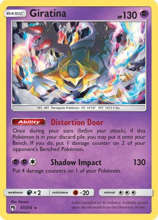 Giratina 97/214 - SM  Lost Thunder Reverse Holofoil - Poke-Collect