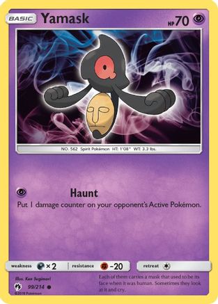 Yamask 99/214 - Lost Thunder Reverse Holofoil - Poke-Collect