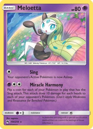 Meloetta 104/214 - SM  Lost Thunder - Poke-Collect