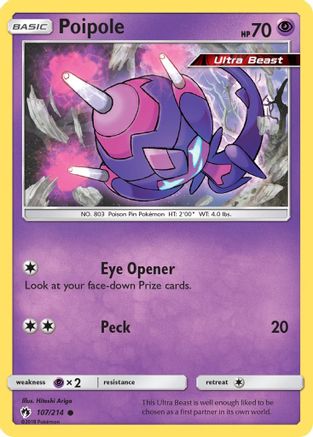 Poipole 107/214 - SM  Lost Thunder Reverse Holofoil - Poke-Collect