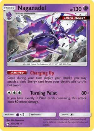 Naganadel 108/214 - SM  Lost Thunder Reverse Holofoil - Poke-Collect
