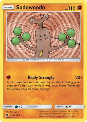 Sudowoodo 110/214 - Lost Thunder Reverse Holofoil - Poke-Collect
