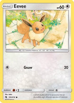 Eevee 155/214 - SM  Lost Thunder Reverse Holofoil - Poke-Collect