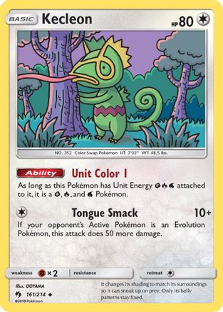 Kecleon (161) 161/214 - SM  Lost Thunder Reverse Holofoil - Poke-Collect