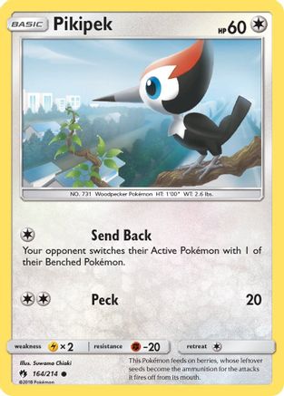 Pikipek (164) 164/214 - SM  Lost Thunder - Poke-Collect
