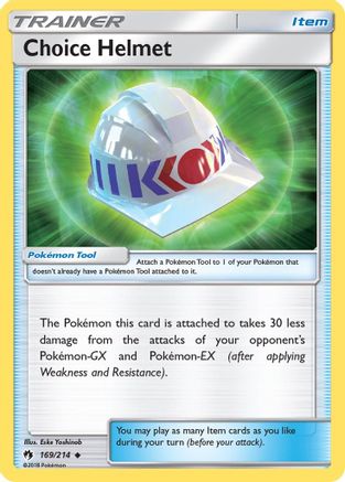 Choice Helmet 169/214 - SM  Lost Thunder Reverse Holofoil - Poke-Collect