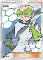 Faba (Full Art) 208/214 - SM  Lost Thunder Holofoil - Poke-Collect