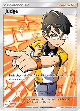 Judge (Full Art) 209/214 - SM  Lost Thunder Holofoil - Poke-Collect