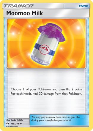 Moomoo Milk 185/214 - SM  Lost Thunder Reverse Holofoil - Poke-Collect