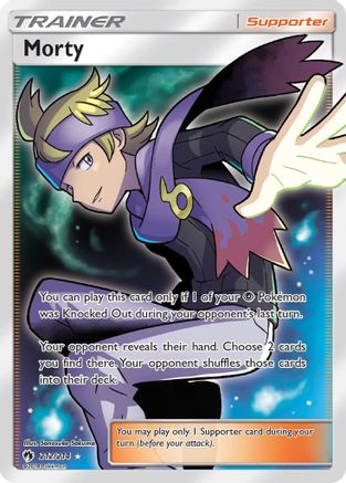 Morty (Full Art) 212/214 - SM  Lost Thunder Holofoil - Poke-Collect