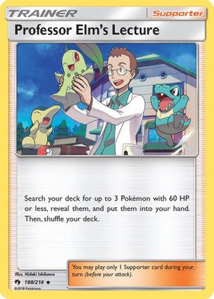 Professor Elm's Lecture 188/214 - SM  Lost Thunder Reverse Holofoil - Poke-Collect