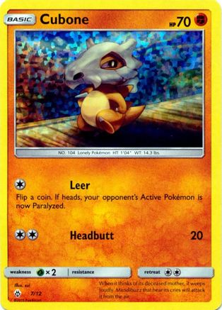 Cubone - 7/12 7/12 - McDonalds Promos 2018 Holofoil - Poke-Collect