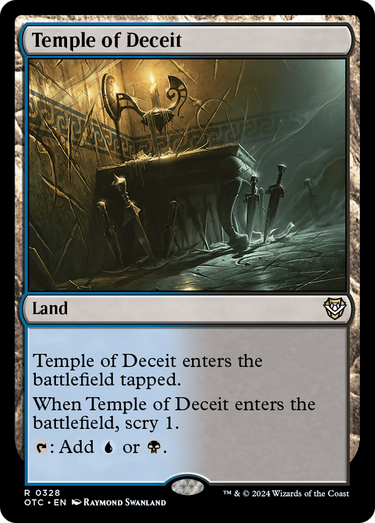 Temple of Deceit (OTC-328) - Outlaws of Thunder Junction Commander - Poke-Collect