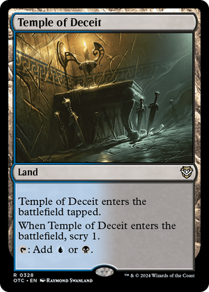 Temple of Deceit (OTC-328) - Outlaws of Thunder Junction Commander - Poke-Collect