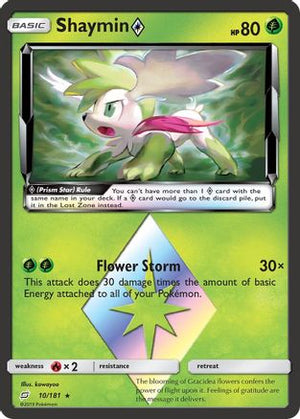 Shaymin Prism Star 10/181 - SM  Team Up Holofoil - Poke-Collect