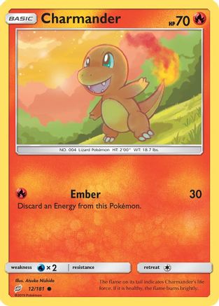 Charmander (12) 12/181 - SM  Team Up Reverse Holofoil - Poke-Collect