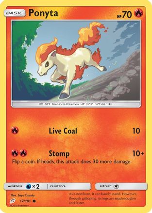 Ponyta 17/181 - SM  Team Up - Poke-Collect