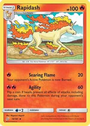 Rapidash 18/181 - SM  Team Up - Poke-Collect