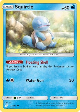 Squirtle 22/181 - Team Up Reverse Holofoil - Poke-Collect