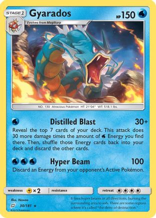 Gyarados 30/181 - SM  Team Up Holofoil - Poke-Collect
