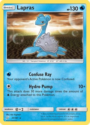 Lapras 31/181 - SM  Team Up Reverse Holofoil - Poke-Collect