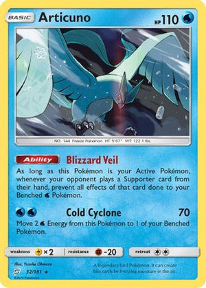 Articuno 32/181 - SM  Team Up Reverse Holofoil - Poke-Collect