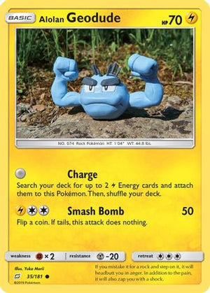Alolan Geodude (35) 35/181 - SM  Team Up - Poke-Collect