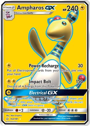 Ampharos GX (Full Art) 163/181 - SM  Team Up Holofoil - Poke-Collect