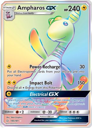 Ampharos GX (Secret) 185/181 - SM  Team Up Holofoil - Poke-Collect