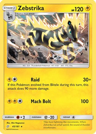 Zebstrika 45/181 - Team Up - Poke-Collect