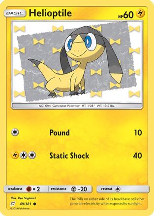 Helioptile 49/181 - SM  Team Up - Poke-Collect