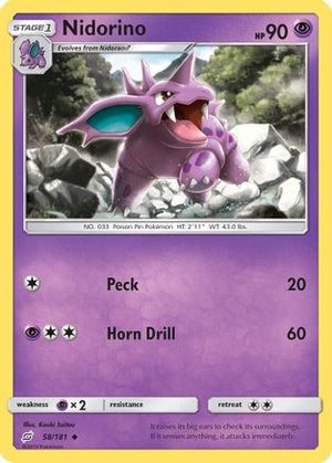 Nidorino 58/181 - SM  Team Up - Poke-Collect