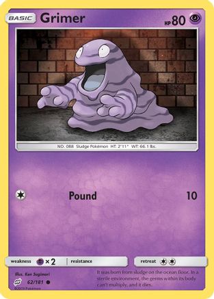 Grimer 62/181 - SM  Team Up Reverse Holofoil - Poke-Collect