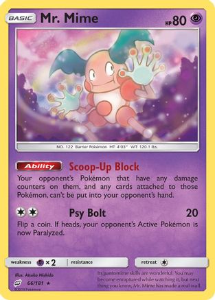 Mr. Mime 66/181 - SM  Team Up - Poke-Collect