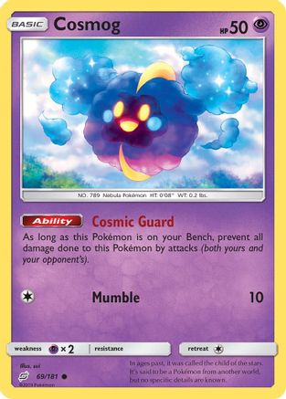 Cosmog 69/181 - SM  Team Up Reverse Holofoil - Poke-Collect