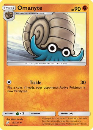 Omanyte 75/181 - SM  Team Up - Poke-Collect