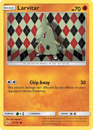 Larvitar 79/181 - SM  Team Up Reverse Holofoil - Poke-Collect