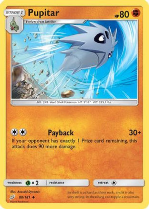 Pupitar 80/181 - SM  Team Up Reverse Holofoil - Poke-Collect