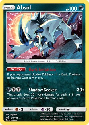 Absol 88/181 - SM  Team Up Reverse Holofoil - Poke-Collect