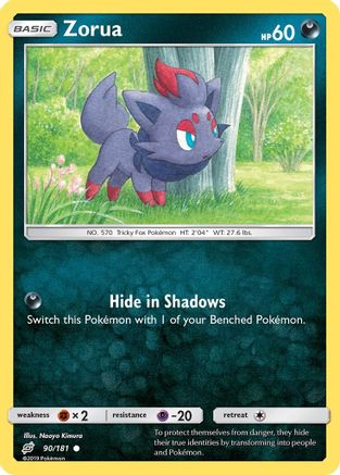 Zorua 90/181 - Team Up Reverse Holofoil - Poke-Collect