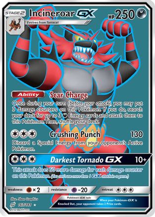 Incineroar GX (Full Art) 167/181 - SM  Team Up Holofoil - Poke-Collect