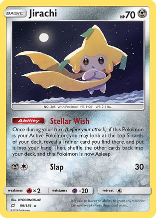 Jirachi 99/181 - SM  Team Up Holofoil - Poke-Collect