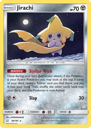 Jirachi 99/181 - SM  Team Up Reverse Holofoil - Poke-Collect