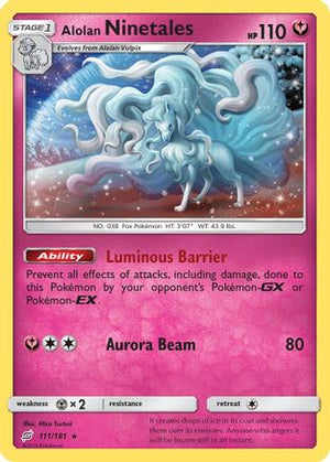 Alolan Ninetales 111/181 - SM  Team Up Reverse Holofoil - Poke-Collect