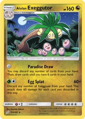 Alolan Exeggutor (115) 115/181 - SM  Team Up Reverse Holofoil - Poke-Collect