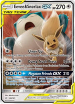 Eevee & Snorlax GX 120/181 - SM  Team Up Holofoil - Poke-Collect