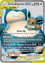 Eevee & Snorlax GX (Full Art) 171/181 - SM  Team Up Holofoil - Poke-Collect